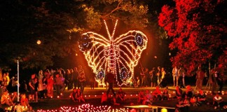 Das Lichterfest im Karlsruher Zoo.