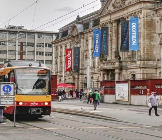 Der Europaplatz in Karlsruhe.