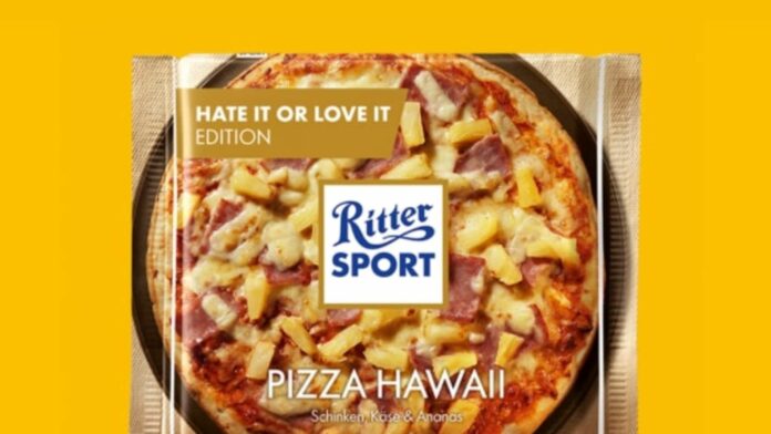 Pizza Hawaii Schokolade von Ritter Sport