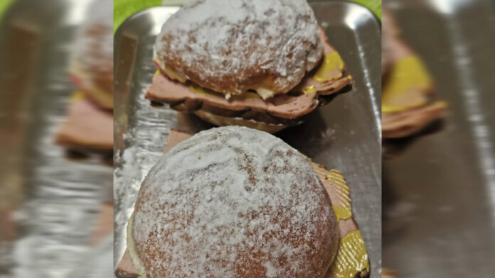 Berliner mit Fleischkäse