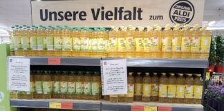 Speiseöl im Aldi