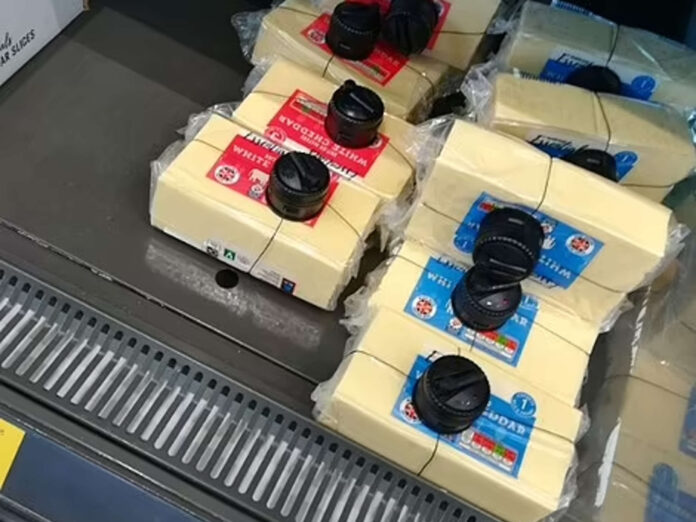 Diebstahlschutz bei Aldi Käse