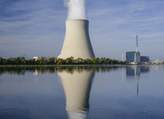 Ein deutsches Atomkraftwerk in Betrieb