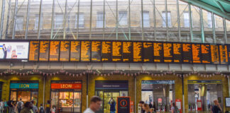 Ein Bahnhof in London.