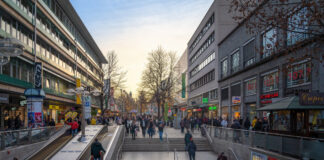 Die Königsstraße in Stuttgart.