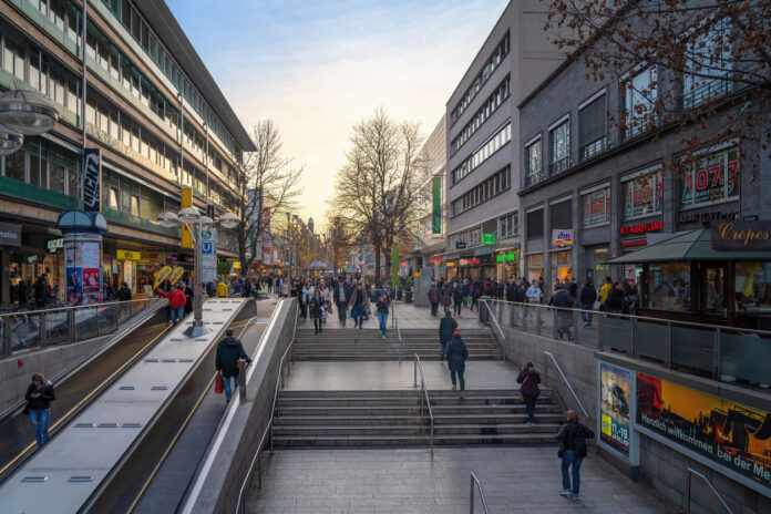 Die Königsstraße in Stuttgart.