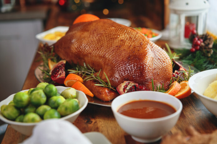 Gans als Weihnachtsmahl