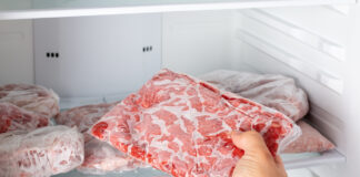 Fleisch aus der Tiefkühltruhe