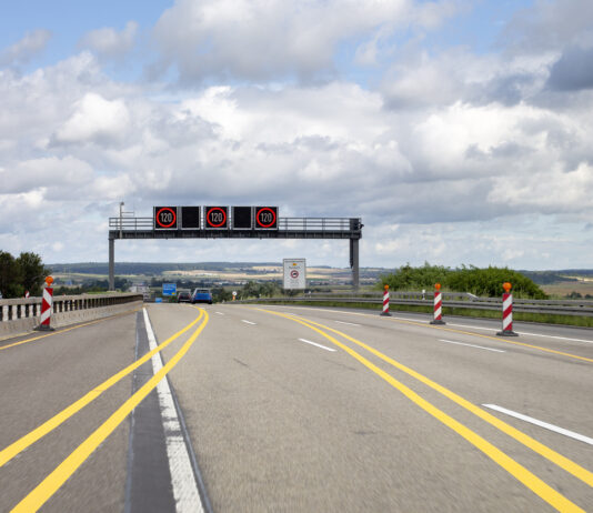 Eine Autobahn in Deutschland